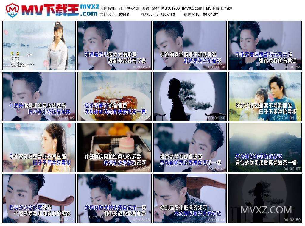 孙子涵-烹爱_国语_流行_MB301736